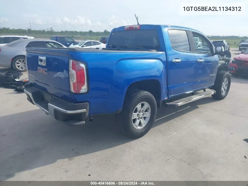 2020 GMC Canyon 2Wd Short Box VIN: 1GTG5BEA2L1134312 Lot: 40416606