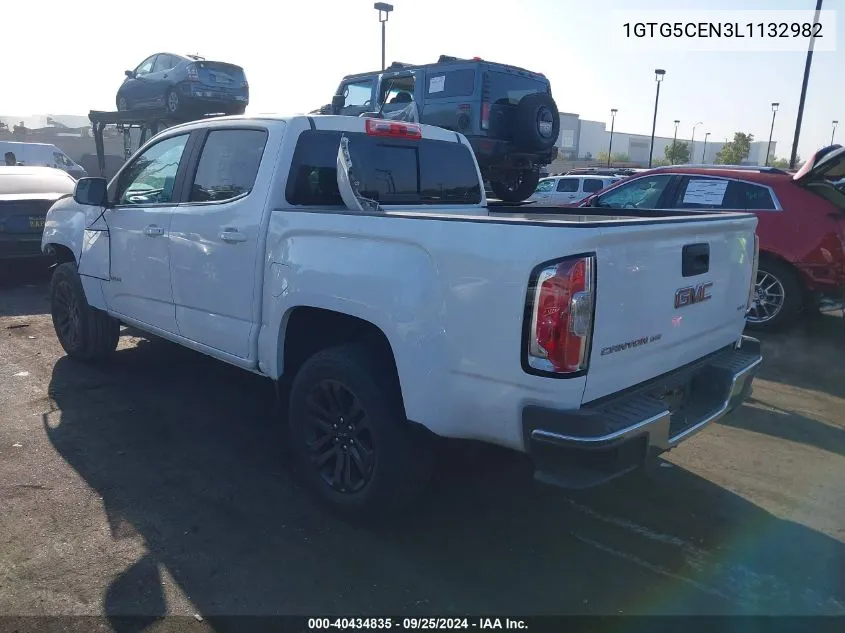 2020 GMC Canyon 2Wd Short Box Sle VIN: 1GTG5CEN3L1132982 Lot: 40434835