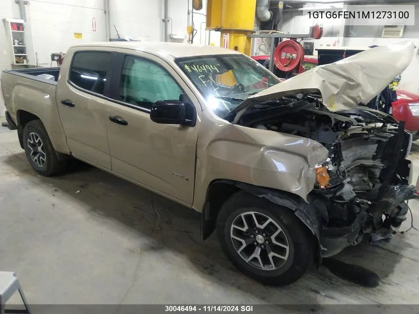 2021 GMC Canyon At4 VIN: 1GTG6FEN1M1273100 Lot: 30046494