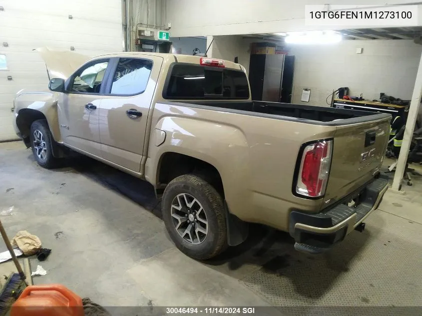 2021 GMC Canyon At4 VIN: 1GTG6FEN1M1273100 Lot: 30046494