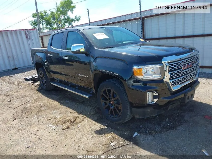 2021 GMC Canyon 4Wd Long Box Denali/4Wd Short Box Denali VIN: 1GTG6EEN4M1127994 Lot: 39394336