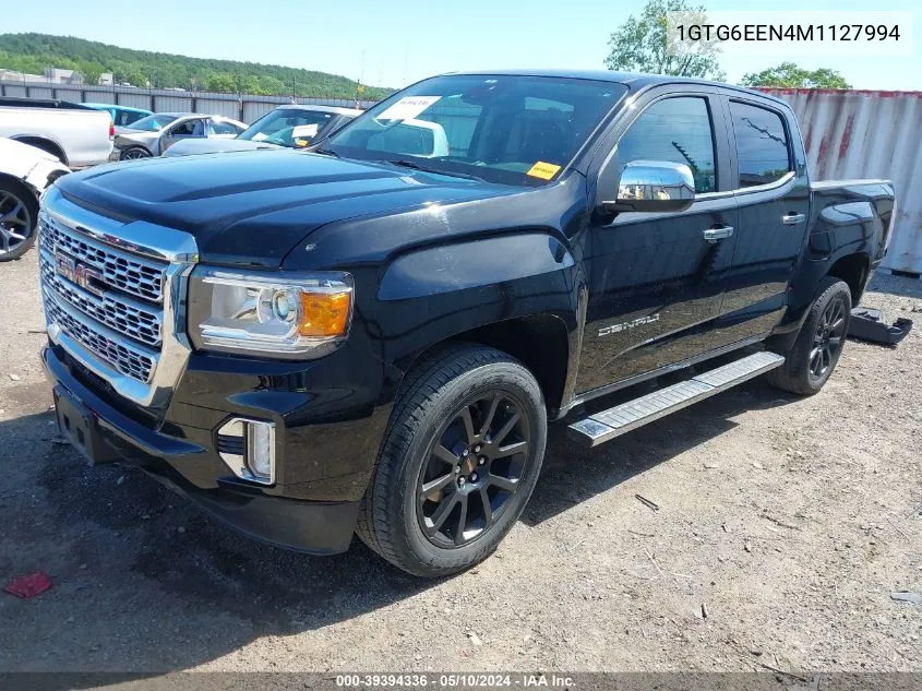 2021 GMC Canyon 4Wd Long Box Denali/4Wd Short Box Denali VIN: 1GTG6EEN4M1127994 Lot: 39394336