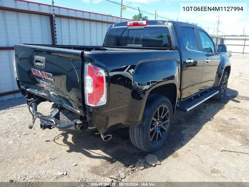 2021 GMC Canyon 4Wd Long Box Denali/4Wd Short Box Denali VIN: 1GTG6EEN4M1127994 Lot: 39394336