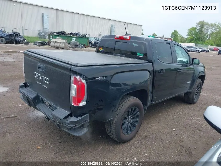 2021 GMC Canyon 4Wd Short Box Elevation VIN: 1GTG6CEN7M1123913 Lot: 39425838