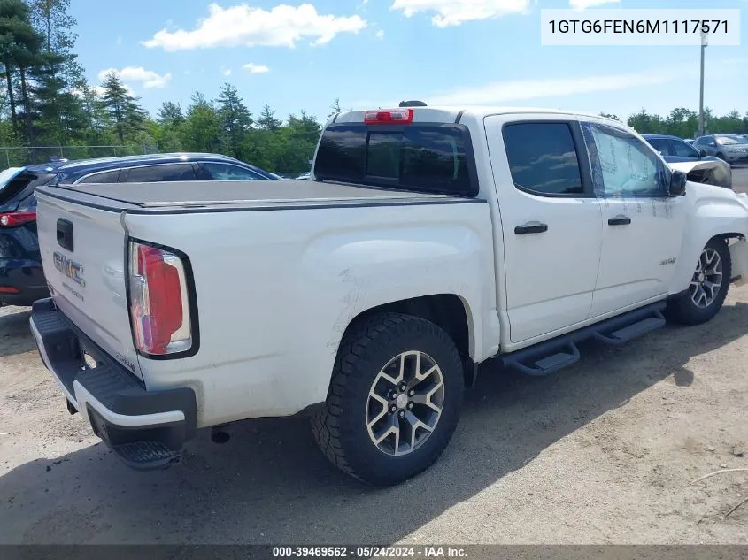 2021 GMC Canyon 4Wd Long Box At4 - Cloth/4Wd Long Box At4 - Leather/4Wd Short Box At4 - Cloth VIN: 1GTG6FEN6M1117571 Lot: 39469562