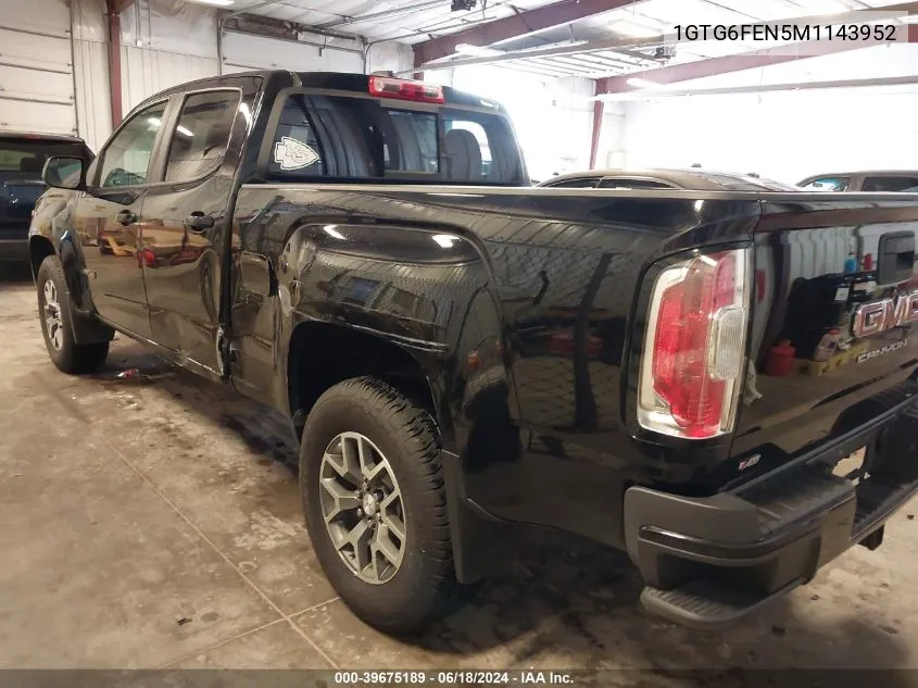 2021 GMC Canyon 4Wd Long Box At4 - Cloth/4Wd Long Box At4 - Leather/4Wd Short Box At4 - Cloth VIN: 1GTG6FEN5M1143952 Lot: 39675189