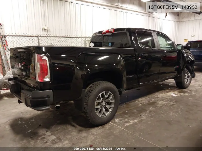 2021 GMC Canyon 4Wd Long Box At4 - Cloth/4Wd Long Box At4 - Leather/4Wd Short Box At4 - Cloth VIN: 1GTG6FEN5M1143952 Lot: 39675189