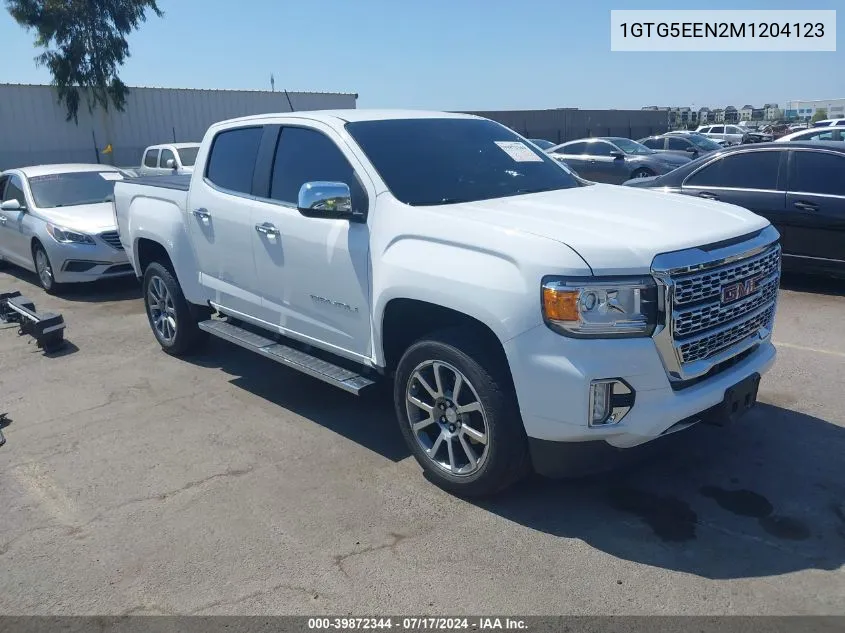 2021 GMC Canyon 2Wd Short Box Denali VIN: 1GTG5EEN2M1204123 Lot: 39872344