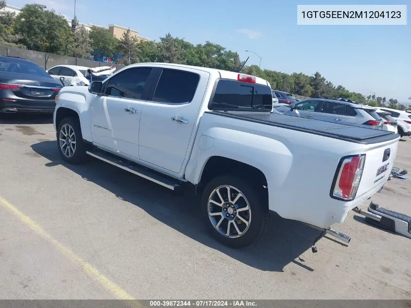 2021 GMC Canyon 2Wd Short Box Denali VIN: 1GTG5EEN2M1204123 Lot: 39872344