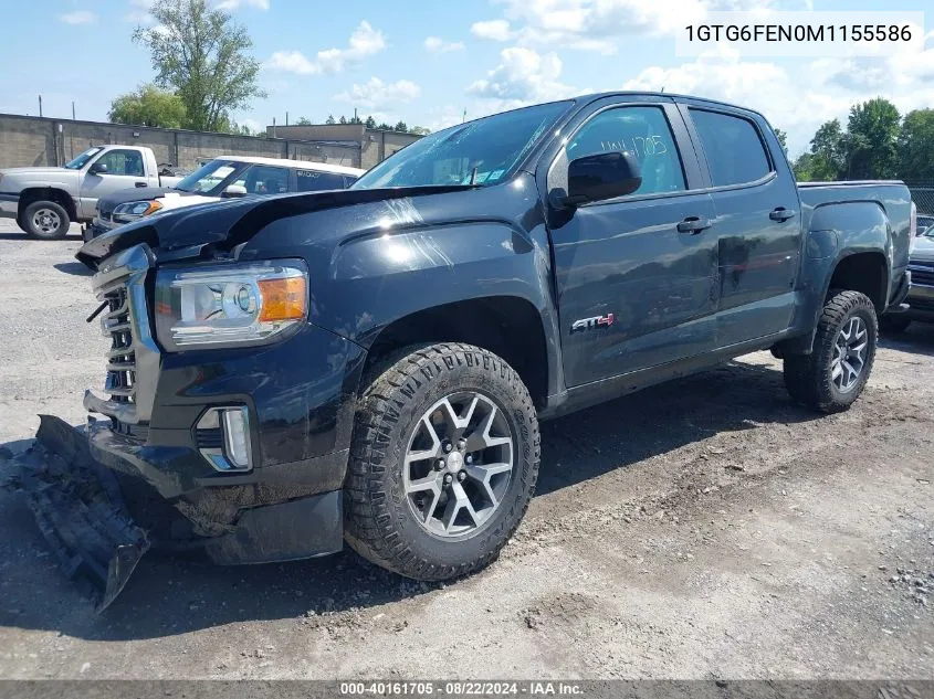 2021 GMC Canyon 4Wd Short Box At4 - Cloth VIN: 1GTG6FEN0M1155586 Lot: 40161705