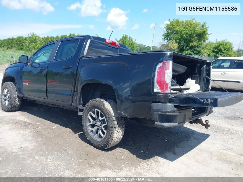 2021 GMC Canyon 4Wd Short Box At4 - Cloth VIN: 1GTG6FEN0M1155586 Lot: 40161705