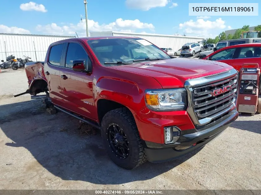 1GTP6FE16M1189061 2021 GMC Canyon 4Wd Short Box At4 - Leather