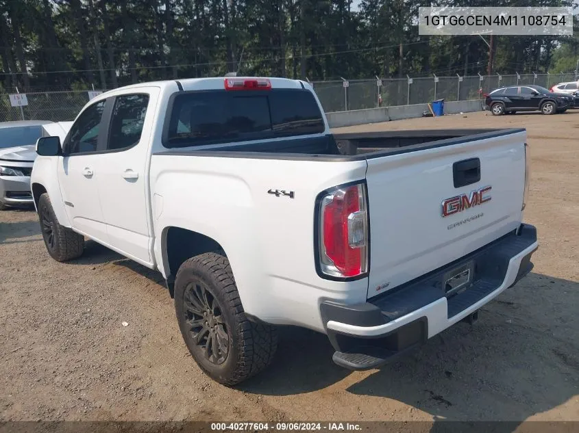 2021 GMC Canyon 4Wd Short Box Elevation VIN: 1GTG6CEN4M1108754 Lot: 40277604