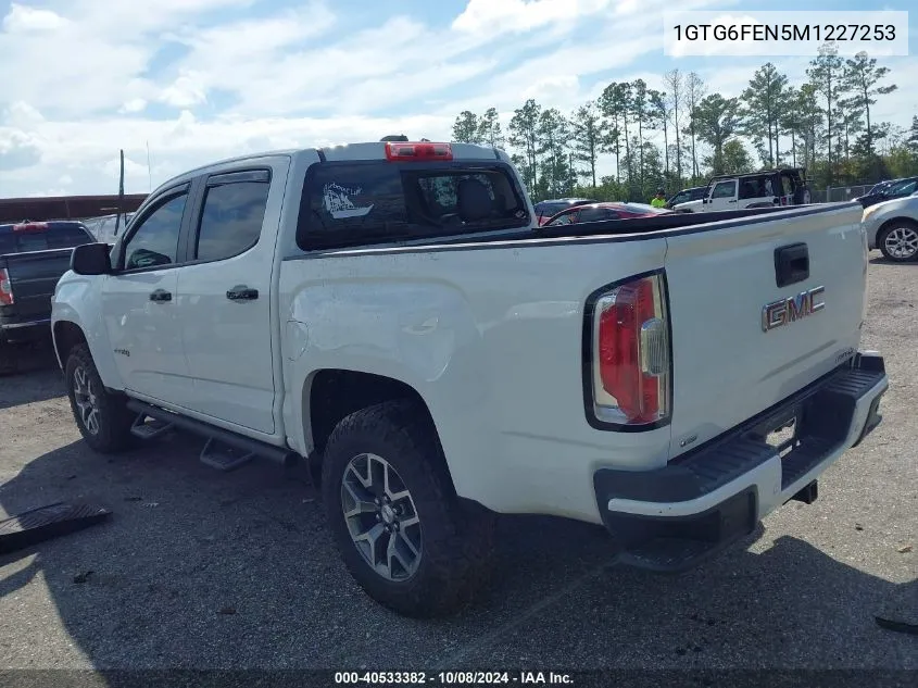 2021 GMC Canyon At4 VIN: 1GTG6FEN5M1227253 Lot: 40533382