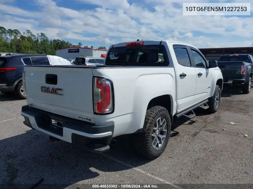 2021 GMC Canyon At4 VIN: 1GTG6FEN5M1227253 Lot: 40533382