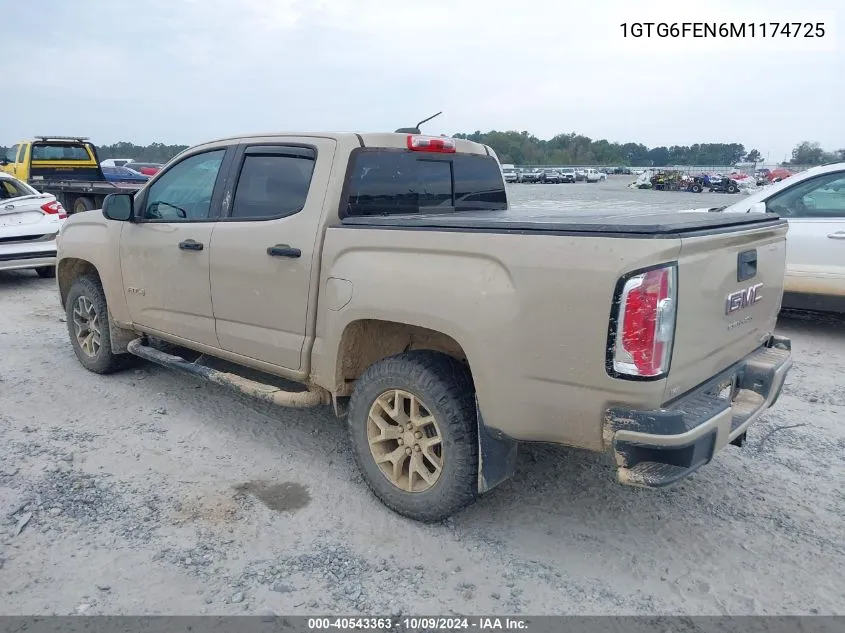 2021 GMC Canyon 4Wd At4 W/Cloth VIN: 1GTG6FEN6M1174725 Lot: 40543363