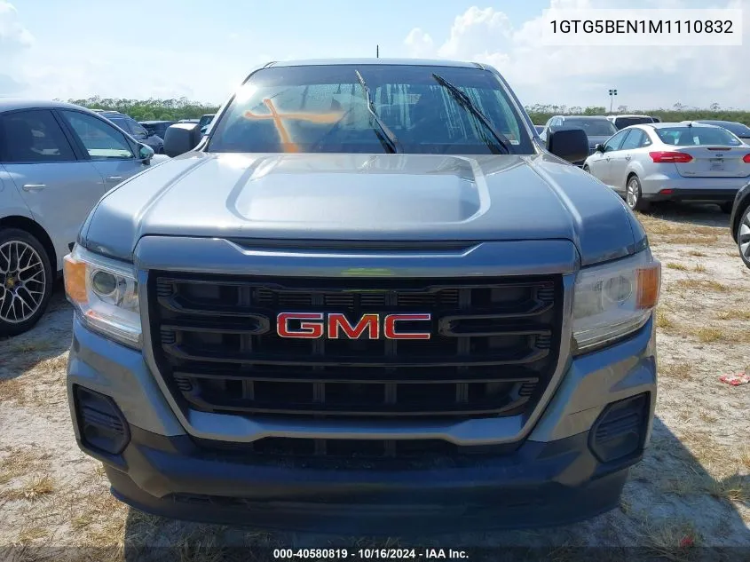 1GTG5BEN1M1110832 2021 GMC Canyon 2Wd Short Box Elevation Standard