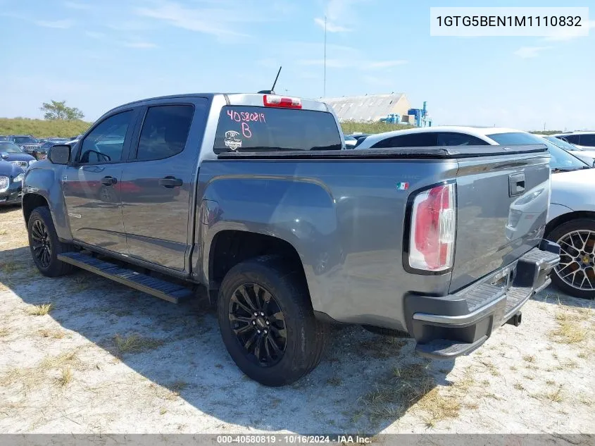 1GTG5BEN1M1110832 2021 GMC Canyon 2Wd Short Box Elevation Standard