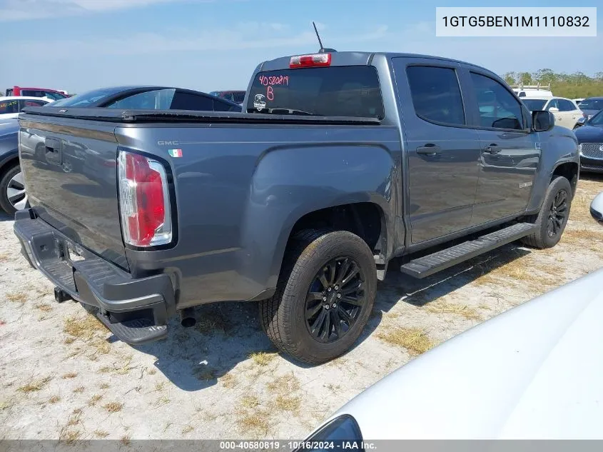 1GTG5BEN1M1110832 2021 GMC Canyon 2Wd Short Box Elevation Standard