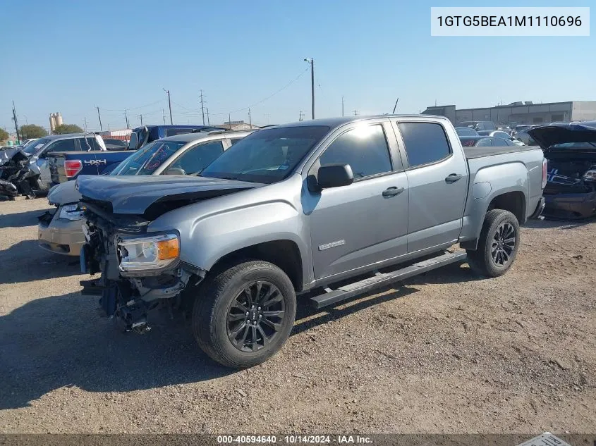 2021 GMC Canyon 2Wd Short Box Elevation Standard VIN: 1GTG5BEA1M1110696 Lot: 40594640