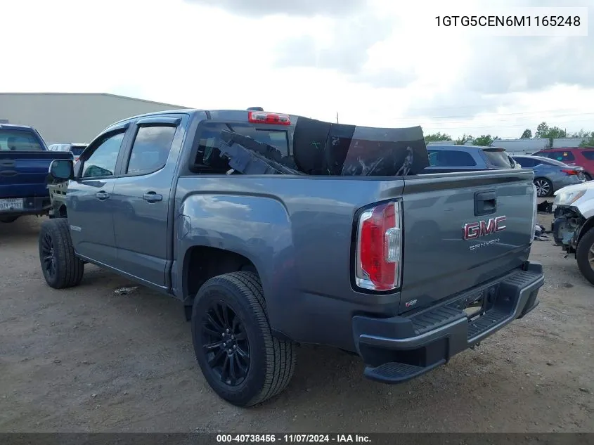 2021 GMC Canyon 2Wd Short Box Elevation VIN: 1GTG5CEN6M1165248 Lot: 40738456