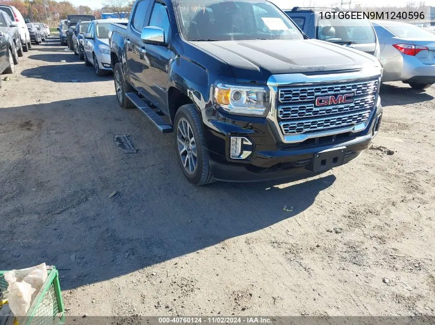 2021 GMC Canyon 4Wd Short Box Denali VIN: 1GTG6EEN9M1240596 Lot: 40760124