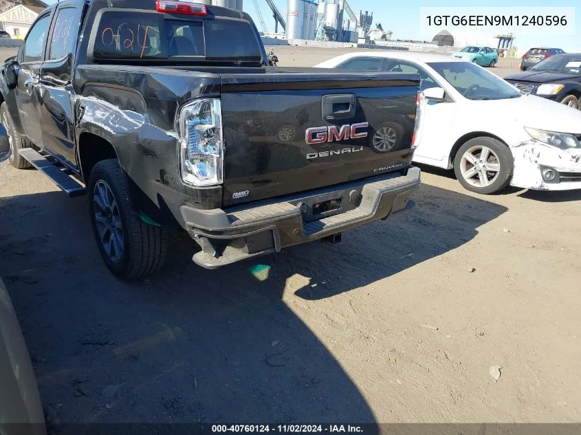 2021 GMC Canyon 4Wd Short Box Denali VIN: 1GTG6EEN9M1240596 Lot: 40760124