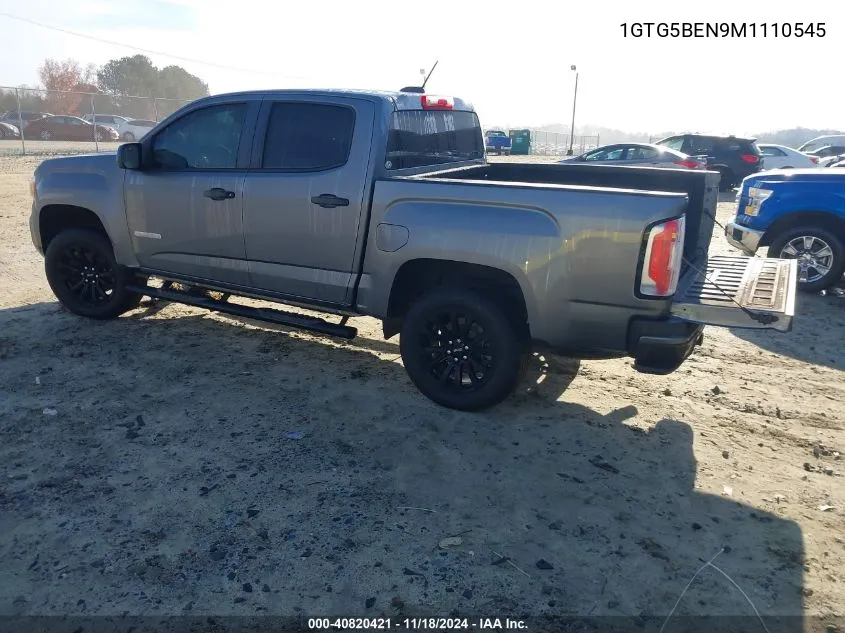 2021 GMC Canyon 2Wd Short Box Elevation Standard VIN: 1GTG5BEN9M1110545 Lot: 40820421