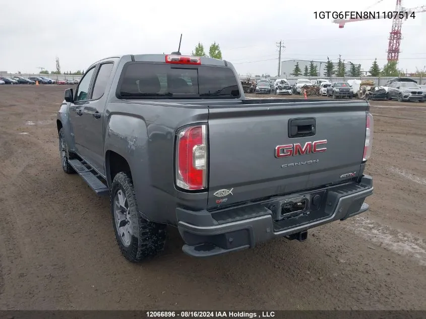 2022 GMC Canyon At4 VIN: 1GTG6FEN8N1107514 Lot: 12066896