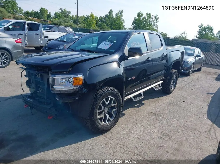 2022 GMC Canyon 4Wd Short Box At4 - Leather VIN: 1GTG6FEN9N1264890 Lot: 39927911