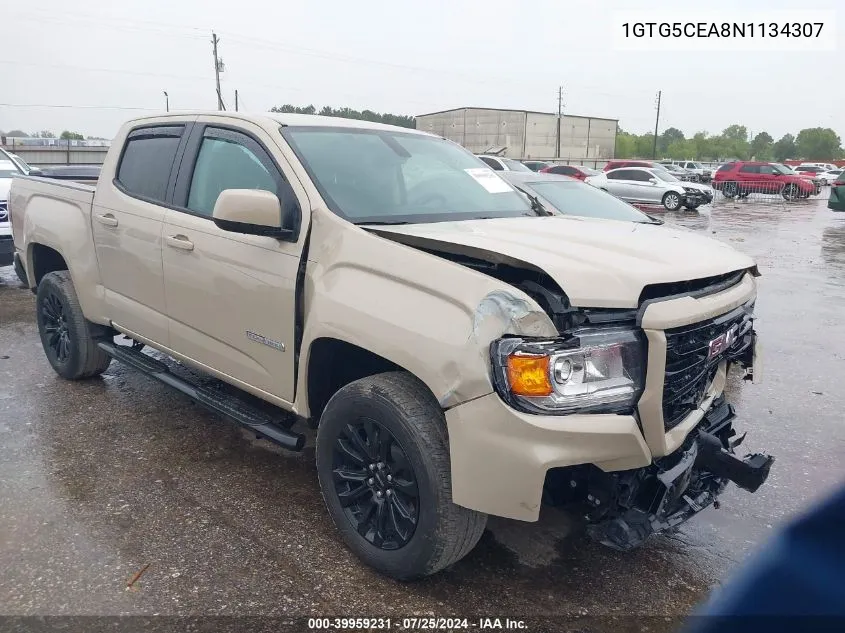 2022 GMC Canyon 2Wd Short Box Elevation VIN: 1GTG5CEA8N1134307 Lot: 39959231