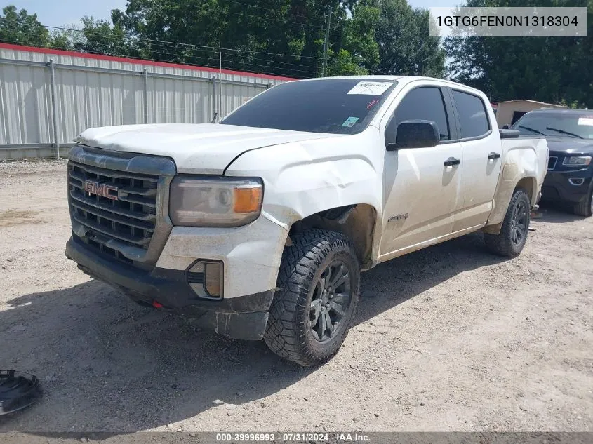 2022 GMC Canyon 4Wd Short Box At4 - Cloth VIN: 1GTG6FEN0N1318304 Lot: 39996993