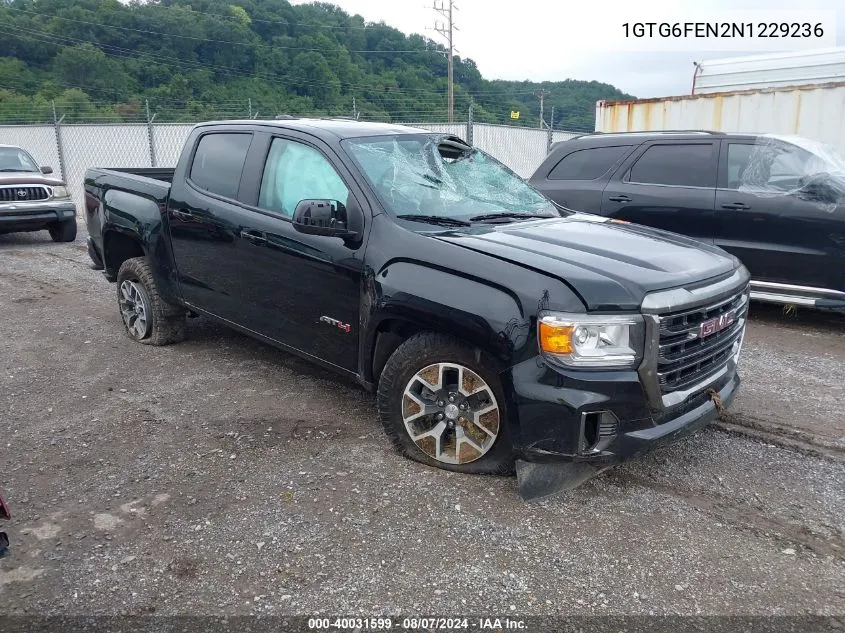 2022 GMC Canyon 4Wd Short Box At4 - Cloth VIN: 1GTG6FEN2N1229236 Lot: 40031599