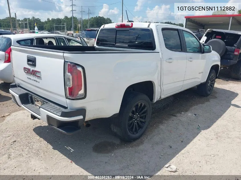 2022 GMC Canyon 2Wd Short Box Elevation VIN: 1GTG5CEN5N1112882 Lot: 40358263