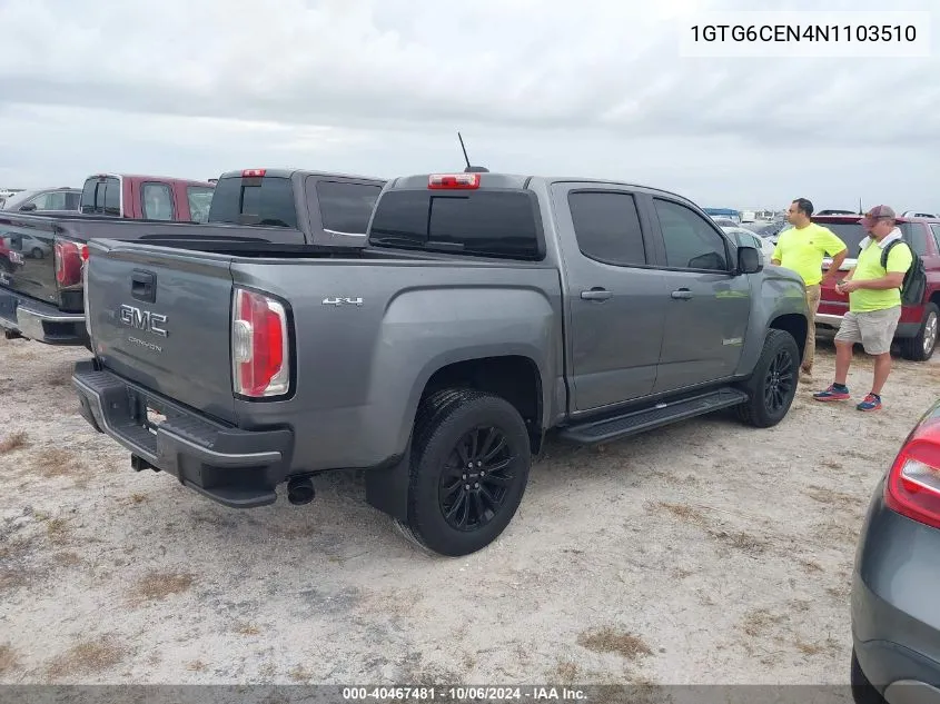 2022 GMC Canyon 4Wd Short Box Elevation VIN: 1GTG6CEN4N1103510 Lot: 40467481