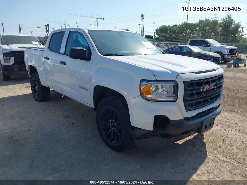 2022 GMC Canyon 2Wd Short Box Elevation Standard VIN: 1GTG5BEA3N1296405 Lot: 40512574