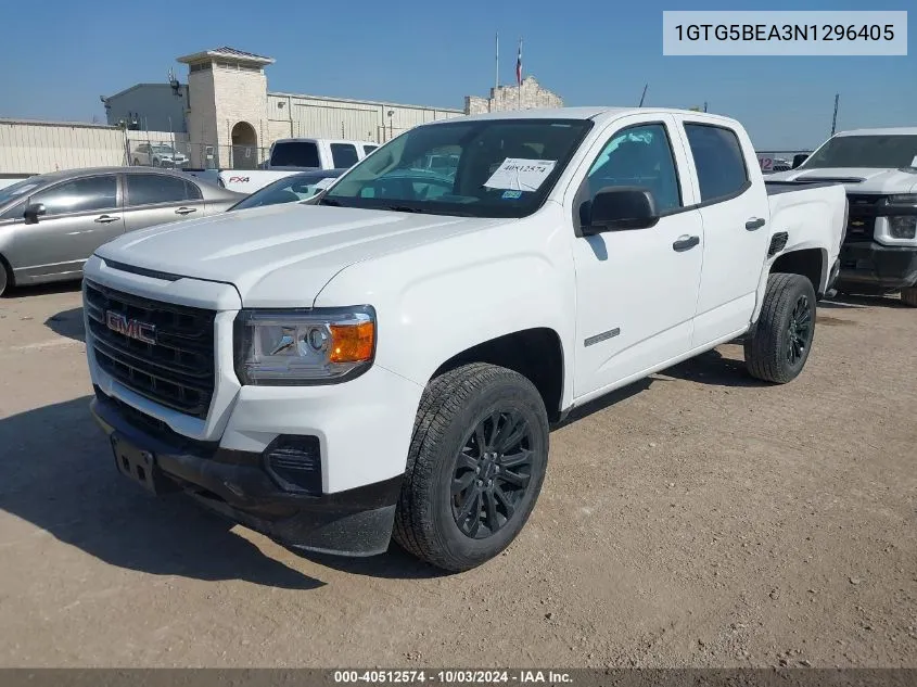 2022 GMC Canyon 2Wd Short Box Elevation Standard VIN: 1GTG5BEA3N1296405 Lot: 40512574