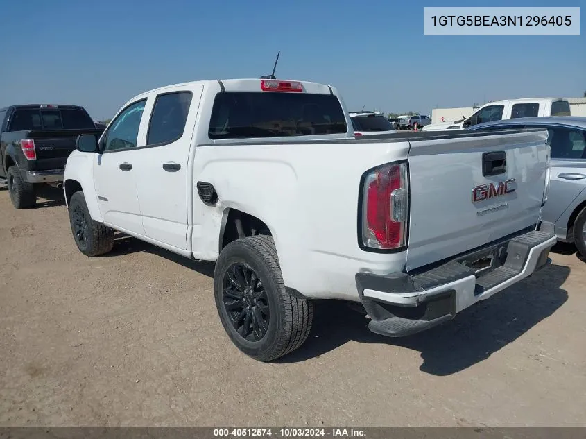 2022 GMC Canyon 2Wd Short Box Elevation Standard VIN: 1GTG5BEA3N1296405 Lot: 40512574