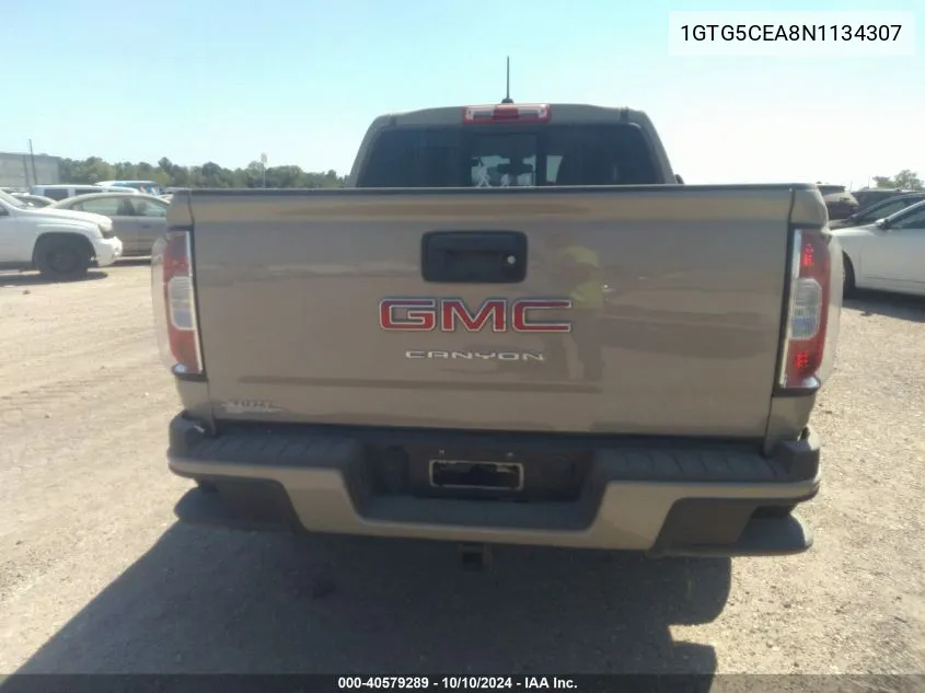 2022 GMC Canyon 2Wd Short Box Elevation VIN: 1GTG5CEA8N1134307 Lot: 40579289