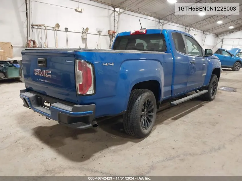 2022 GMC Canyon 4Wd Elevation Standard VIN: 1GTH6BEN0N1228003 Lot: 40742429