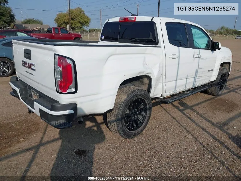 2022 GMC Canyon 2Wd Short Box Elevation VIN: 1GTG5CEN5N1235274 Lot: 40823544