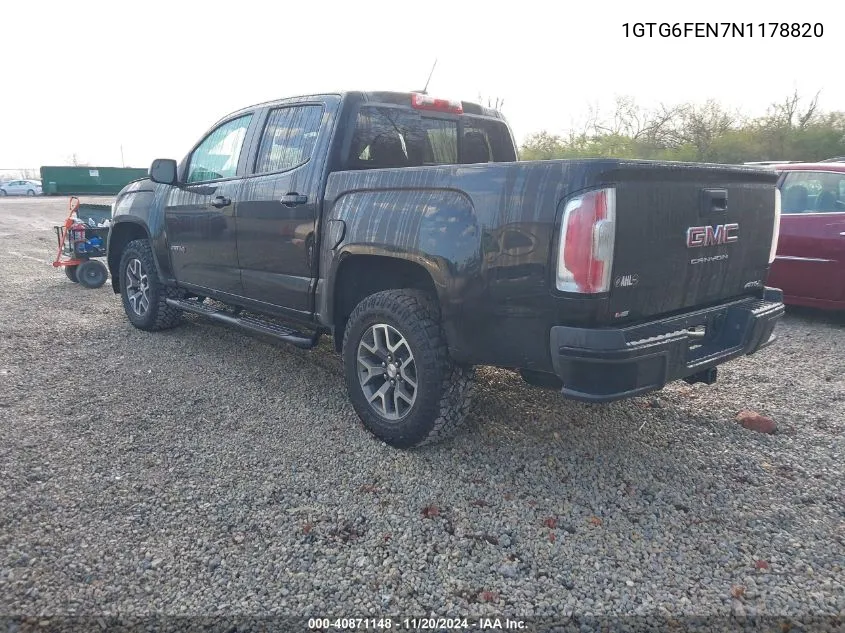 2022 GMC Canyon 4Wd Long Box At4 - Cloth/4Wd Long Box At4 - Leather/4Wd Short Box At4 - Cloth VIN: 1GTG6FEN7N1178820 Lot: 40871148