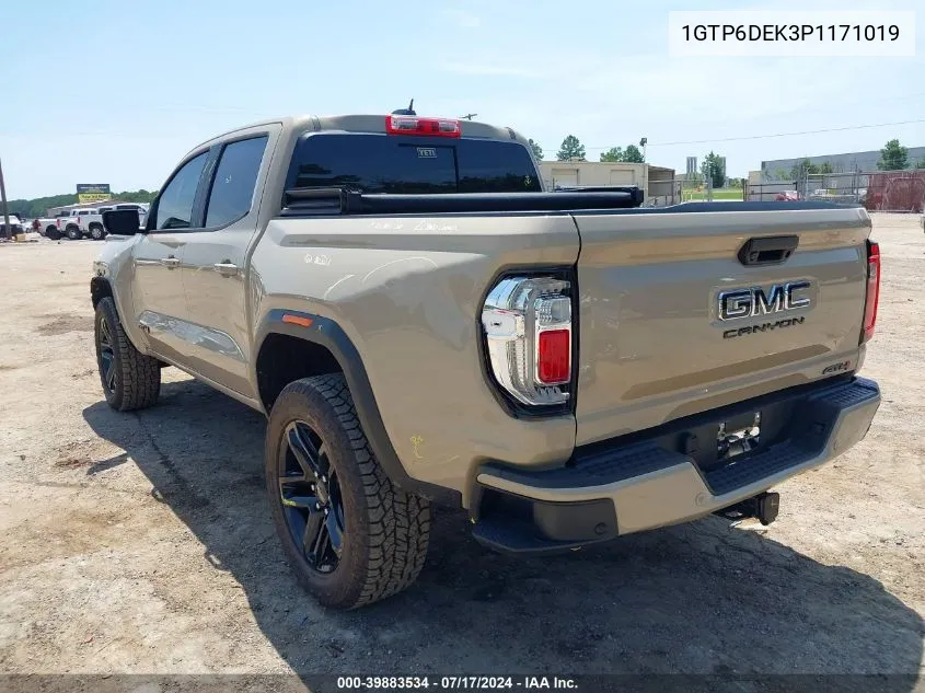 2023 GMC Canyon VIN: 1GTP6DEK3P1171019 Lot: 39883534