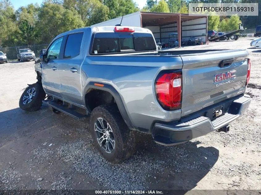 2023 GMC Canyon 4Wd Short Box At4 VIN: 1GTP6DEK8P1159318 Lot: 40751800