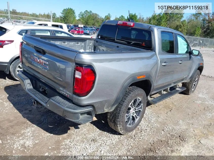 2023 GMC Canyon 4Wd Short Box At4 VIN: 1GTP6DEK8P1159318 Lot: 40751800