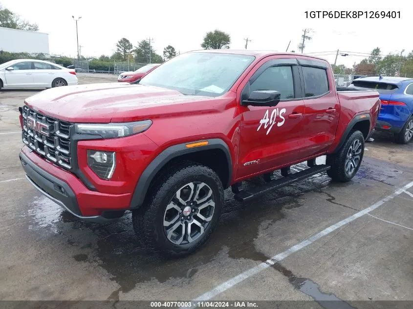 2023 GMC Canyon 4Wd Short Box At4 VIN: 1GTP6DEK8P1269401 Lot: 40770003