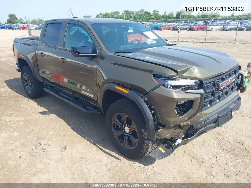 2024 GMC Canyon 2Wd Elevation VIN: 1GTP5BEK7R1153892 Lot: 39992303