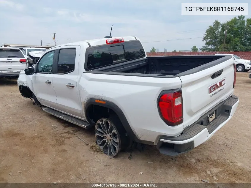 2024 GMC Canyon 4Wd Denali VIN: 1GTP6FEK8R1168745 Lot: 40157615