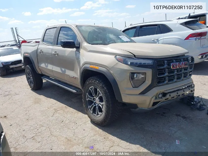 2024 GMC Canyon 4Wd At4 VIN: 1GTP6DEK0R1107250 Lot: 40517297