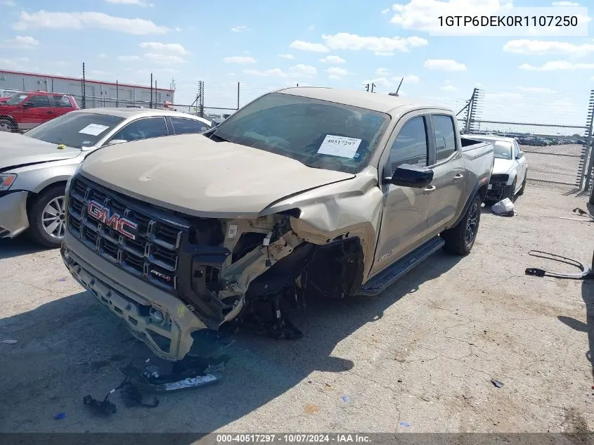 2024 GMC Canyon 4Wd At4 VIN: 1GTP6DEK0R1107250 Lot: 40517297